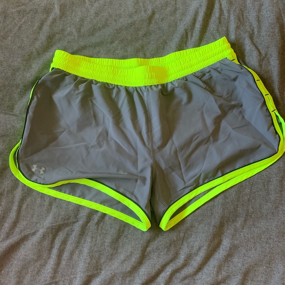 Under Armour Neon Gray Running Short
